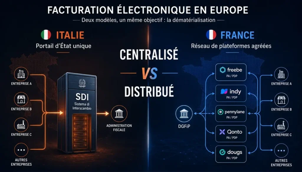 France - Italie - Facturation électronique en Europe - France en retard sur l'Europe