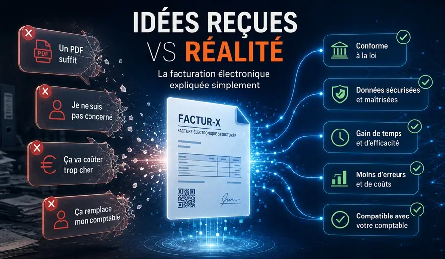Idées reçues facturation électronique - idées reçues VS réalité